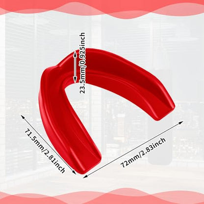Kathfly 50 Pcs Football Mouth Guards Bulk Sports Mouthpieces - color: Red