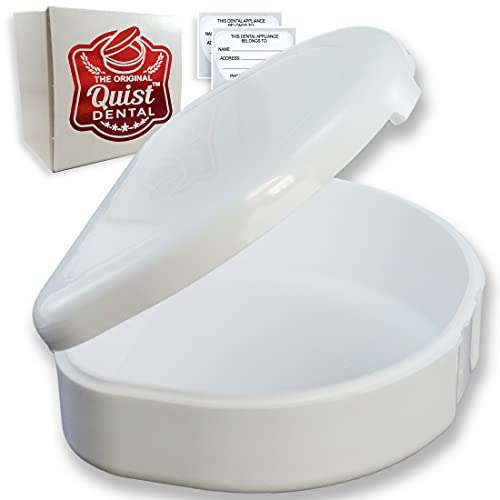 QUIST (TM) Solid Orthodontic Retainer Case (White) - color: White