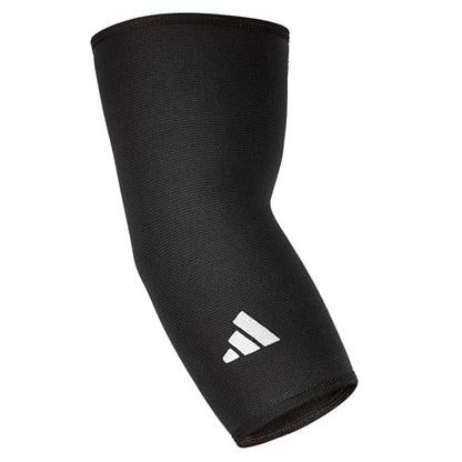 adidas Elbow Support Sleeve - Seamless and Smooth Elbow Support for Training, Competitions, and General Fitness - Ergonomic Design, Nylon Trim - Durable & Breathable - Black (Red Logo), Small - size: Small, style: adidas Elbow Support