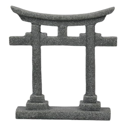 Fish Tanks Decoration Aquariums Japanese Torii Gate Ornament Garden Landscape Hideouts Cave House Dollhouse Accessories, 7.1x2.3x8.3cm - size: 7.1x2.3x8.3cm