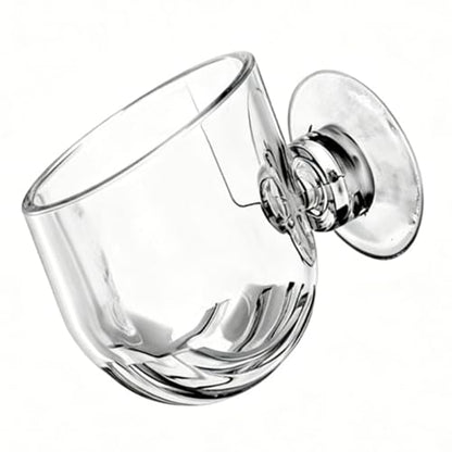 Naroote Suction Cup Aquarium Planter Transparent Acrylic Plant Holder 48x49 mm with Wide Sloped Openings for Fish Tank Shrimp Fry Xmas Moss (Large Size)