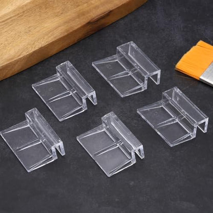 6 Pcs Aquarium Lid Clips, 10 mm Acrylic Aquarium Cover Bracket Fish Tank Lid Older Fish Tank Clip Transparent Durable Easy to Clean, Intended for Rimless Aquariums Top Cover