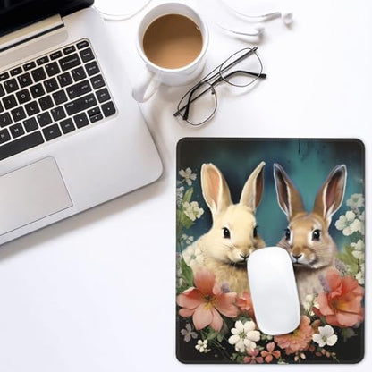 Mouse Pad Washable Mousepad with Non-Slip Rubber Base Easter Bunny Mouses Mat for Laptop Desk Pad Gaming Mousepad for Office Computer Home 10x12Inch - color: Easter Bunny