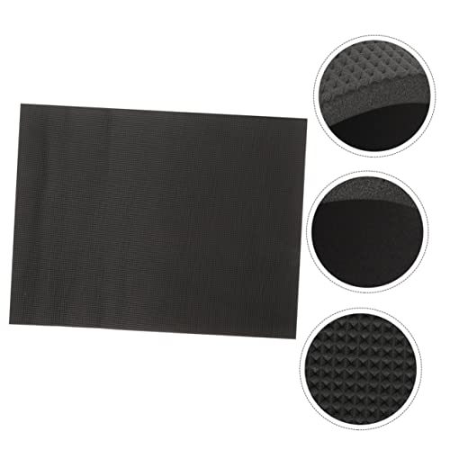 Mikikit Tank Pad Large Snake Pads Turtle Tanks Aquarium Tortoise Habitat Accessories Fish Tank Gecko Tank Terrarium Mat Animals Non-Slip Back Pad Cat Tank Non-Slip Pad Black Cotton