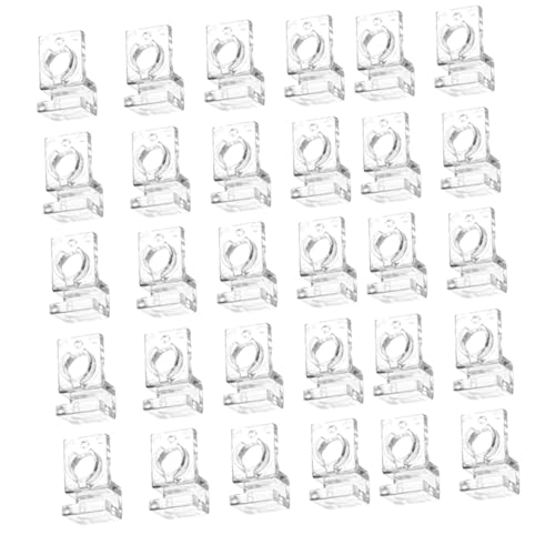 30Pcs Aquarium Lid Clips Water Pipe Fixing Clamps Clamps Aquarium Lid Support Brackets, for 6mm