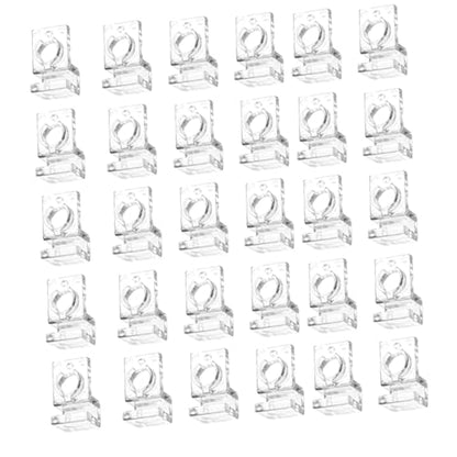 30x Aquarium Glass Cover Clips Clamps Inlet Outlet Pipe Holder Aquarium Lid Support Aquarium Accessories Hose Fastening Clips, for 6mm