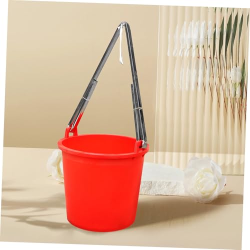 Abaodam Stainless Steel Bucket Tool Organizer Metal Clasp Heavy-Duty Fishing Bucket Holder for Outdoor and Kitchen Use Pail Shoulder Strap Clip