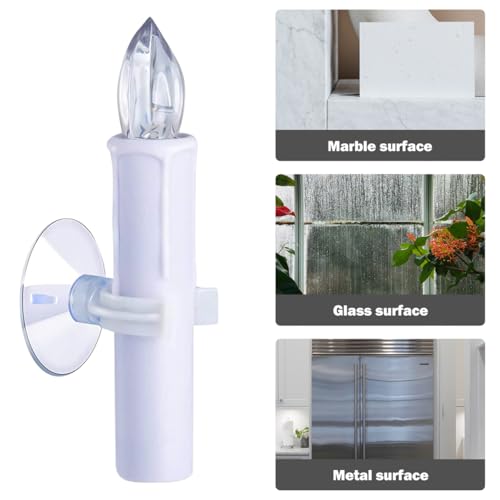 6 Pack Candle Holder Clamps Window Candle Suction Cups Clamp for Christmas New Year Valentines Day Celebration (20mm)