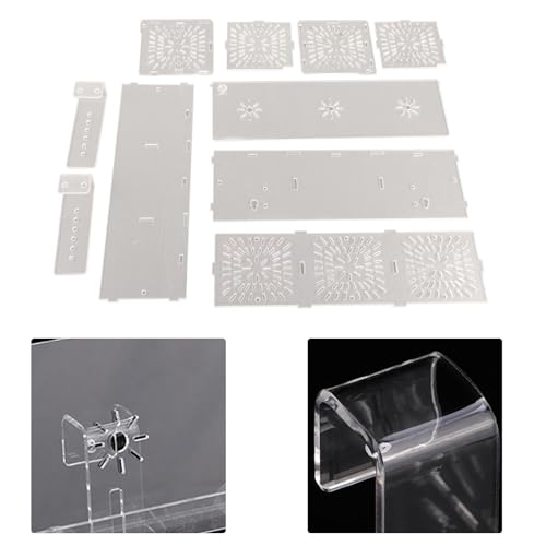 Fish Breeding Box, Acrylic Transparent Fish Breeding Isolation Box Aquarium Hatchery Incubator Holder Fish Separation Breeder Box, with Hook and Sucker Design (30CM*10CM*10CM)