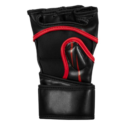 Title MMA Contender Training Gloves - color: Red/Black, size: Standard