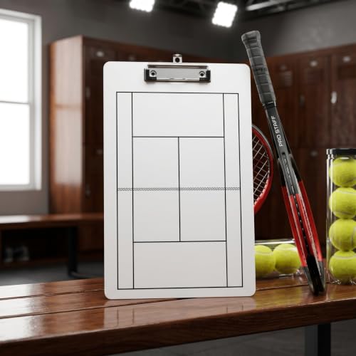 Tennis Coaching Supplies Dry Erase Competition Board Whiteboard Clipboard for Strategy