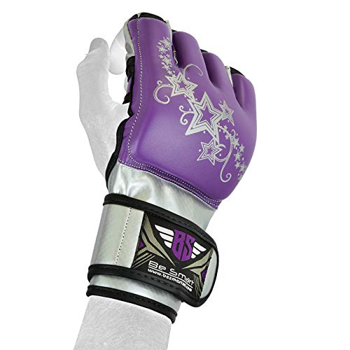 MMA Gloves, UFC Kickboxing Gloves, MMA Sparring Gloves, MMA Training Equipment, Fighting Gloves for Mixed Martial-Arts, MMA Training Gloves Adults Men & Women by BeSmart - color: Purple, size: Large