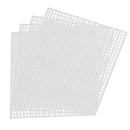 4 PCS Aquarium lid Hood, Fish Tank Top Cover, Plastic Grid Panel Fish Tank Lid Aquarium Cover lid to Prevent Fish from Jumping Out of The Tank and Reptile Pet from Escaping