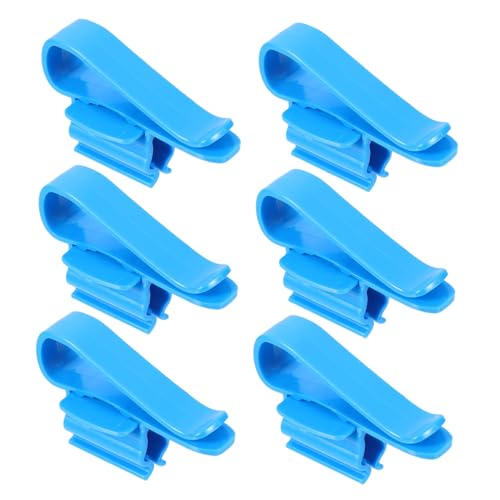 6pcs Aquarium Hose Clamps Plastic Water Pipe Fixing Clips for Fish Tank Accessories Easy to Install Remove for Water Pipe Connection and Replacement