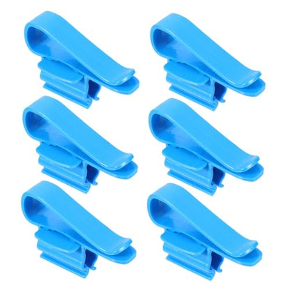 6pcs Aquarium Hose Clamps Plastic Water Pipe Fixing Clips for Fish Tank Accessories Easy to Install Remove for Water Pipe Connection and Replacement