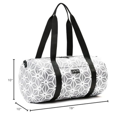 Jadyn 19” Barrel Womens Duffel/Gym/Weekender Bag (Geometric Gray) - color: Geometric Gray
