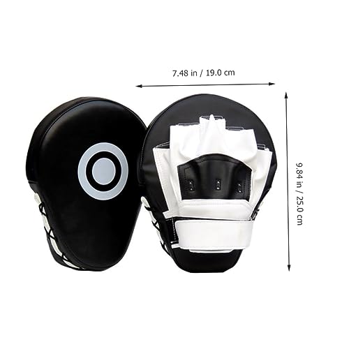 Boxing Pad Punching Pad Martial Arts Training Equipment Focus Mitt Ergonomic Pu Leather Taekwondo Kick 9.84X7.48 Inch Strike Shield
