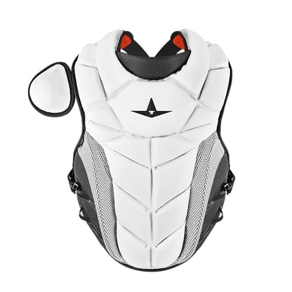 All-Star Adult PHX Paige Halstead Fastpitch Softball Chest Protector - color: White/Black, size: Small