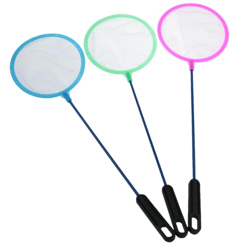 Fish Tank net Aquarium Fish net Random Color Total Length × Diameter 14.17×3.93inch Colored net Suitable for All Fish Shrimp and Other Aquatic Creatures 3pcs