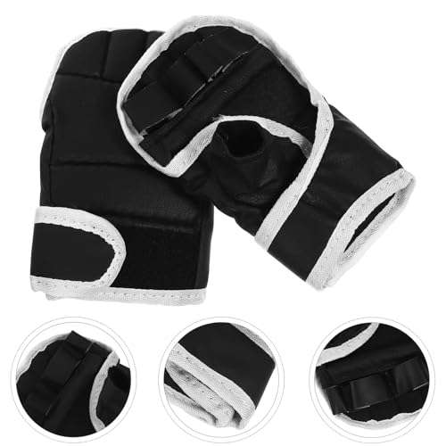 BESPORTBLE Boxing Gloves Wrist Wraps Half-Finger Kickboxing Gloves Breathable Palm for Men and Women Taekwondo Sparring Punching Bag Workout