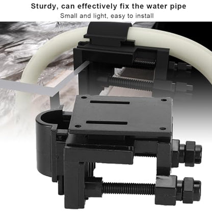 Zerodis Aquarium Tube Clips, 2Pcs Fish Water Pipe Holders Clamps Multifunction Plastic Adjustable Fish Mounting Clip for Tube Dia Within 18mm