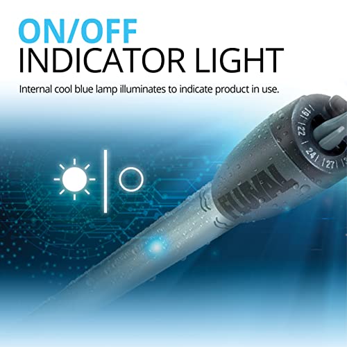 Fluval M 150-Watt Submersible Aquarium Heater – Reliable, Compact Heating with Mirror Technology for Fresh & Saltwater Tanks Up to 45 Gallons