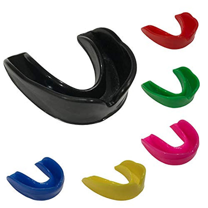 TMA Wrestling Mouth Guard for Boxing MMA Mouth Guard for Adults (Boxing, Martial Arts, Football, Taekwondo, Basketball, Lacrosse, Hockey, MMA) Mouthguard Slim Fit (Black) - color: Black