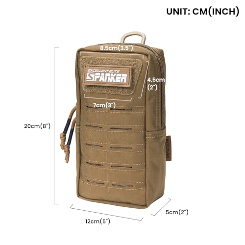 EXCELLENT ELITE SPANKER Tactical MOLLE Pouch EDC Utility Pouches Gadget Organizer Phone Holder Waist Bag Tool Pouch - color: Coyote Brwon