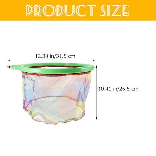 GANAZONO Rainbow Eva Fish Net and Aquarium Mesh, 25cm Nano Fishing Landing Net for Fish Tank Cleaning and Filter, Suitable for Shrimp and Small Aquatic Pets