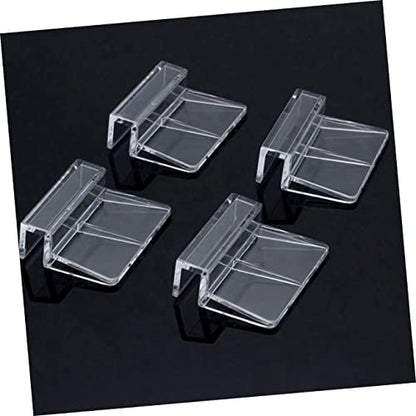 BESPORTBLE 10pcs Acrylic Support Bracket for Fish Tanks Holder for Glass for Aquariums Turtle Tanks and More Stable Design for Use
