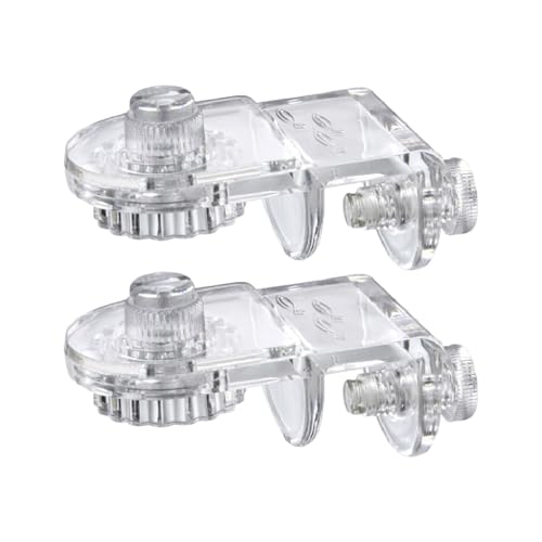 Aquarium Lids Clips - 2pcs Acrylic Glass Cover Clamps, Fish Tank Top Holder, Secure Rimless Canopy Support, Rimless Glass Canopy Clips Holder | Transparent Lid Fasteners for Aquarium Tank Hood Covers