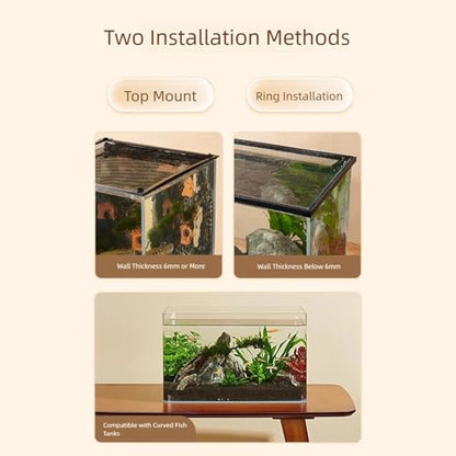 Secure Clip and Mounts Prevents Fish Escaping Easy Aquarium Cover Polyester Tanks Net Tanks Anti Jump Net - size: Small