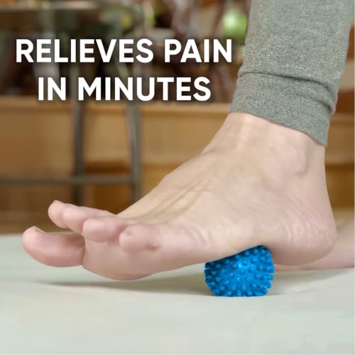 Dr. Cohen’s Heatable Deep Tissue Massage Ball Mini - acuBall Trigger Point Massage Therapy for Myofascial Release - Spiky Foot Massager Ball - Effective Back Massager Ball for Targeted Pain Relief - color: Acuball Mini