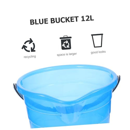 minkissy Portable Plastic Water Bucket with Handle for Home Use Durable Multipurpose Cleaning Bucket for Dormitory Bathing and Storage Needs