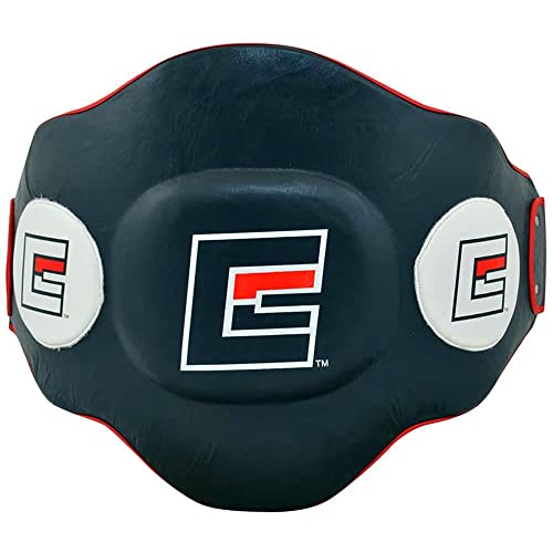 Combat Corner Elite Leather Belly Pad Protector - MMA Training Equipment Body Protection Armour Pads| Great for Muay Thai, Boxing, Kickboxing, BJJ, Jiu Jitsu, Judo and Mix Martial Arts