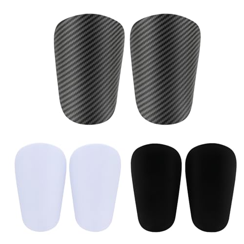 3 Pair Soccer Shin Guards, BOSOIRSOU Lightweight Breathable Mini Shin Guard EVA Cushion Protection Calf Protective Gear Shin Guards for Youth and Adults for Football Equipment