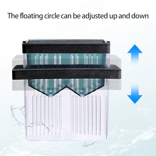 Floating Aquarium Hatchery Clear Breeding Box for Fish Shrimp Safe Habitats Hatching Container for Fishtanks Decoration Fishtanks Breeding Container