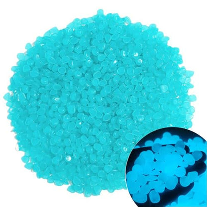Glow in The Dark Stones 1000 Pcs Glow Pebbles Aquarium Rocks for Fish Tank Lawn Yard Garden Walkway Plant Pots
