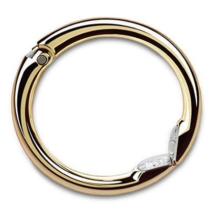 Clipa Bag Hangers The Ring that Opens into a Hook, Closes Automatically - color: Polished Gold