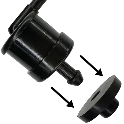 Fuel Line Check Valve with Rubber Grommet Replacement Part 576618201 Fit for Husqvarna 584648201 576618101 Fuel Check Valve Repair Tool Part