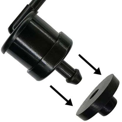 Fuel Line Check Valve with Rubber Grommet Replacement Part 576618201 Fit for Husqvarna 584648201 576618101 Fuel Check Valve Repair Tool Part