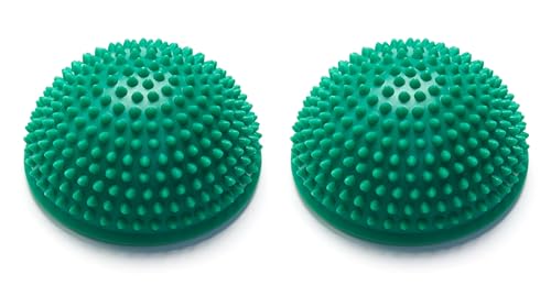 Black Mountain Products Balancing Exercise Stability Pods - Extra Firm for Strength Conditioning Training and Balance Coaching - color: Green