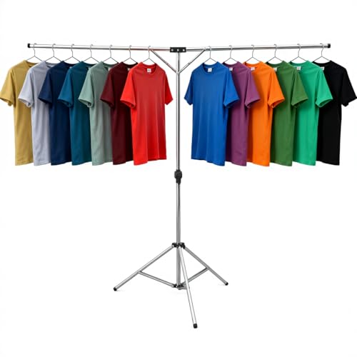 Foldable Portable Space Saving Stainless Steel Clothes Drying Rack.