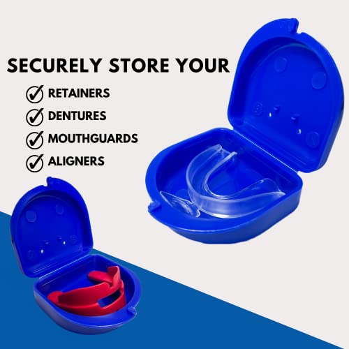 Dental Retainer Cases with Vent Holes, Orange, 2 Ct - color: Orange