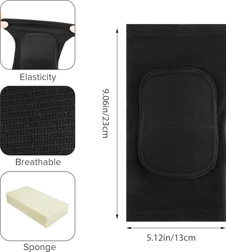 COMNICO Elbow Brace Sponge Fitness Elbow Support Compression Sleeve Breathable Anti-Collision Protective Arm Pads Strap Band for Workouts Tendonitis Arthritis Tennis Volleyball Basketball Golfers(M) - color: Black