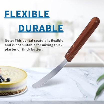 Dental Alginate Spatula 8" Dental Mixing Spatula Stainless Steel, Lab Spatula Tools for Mixing Stone, Plaster, Impression Material, Powders and Alginate