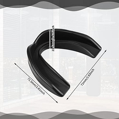 Kathfly 50 Pcs Football Mouth Guards Bulk Sports Mouthpieces - color: Black, Clear