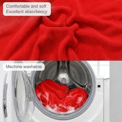 Car Seat Towel Cover, Universal Front Seat Protector for Cars, SUVs and Trucks, Sweat Towel Car Seat Cover for Gym, Yoga, Swimming, Pets and Family Travel, Haute Red, 2 Pack - color: Haute Red