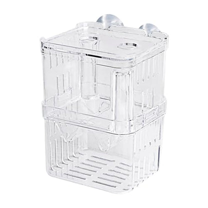 Breeder Box Fish, Acrylic White Breeder Isolation Divider Hatching Boxes, Aquarium Breeder Box, Hatchery Incubator Tank, Acrylic Fish Incubator Tank Divider for Baby Fish Betta Guppy Safe Acclimation