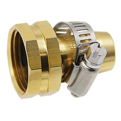 Garden Hose Repair Connector with Clamps, Male and Female Garden Hose Fitting, 3 Set